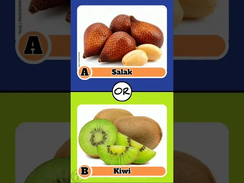 PILIH A ATAU B : [BUAH & HEWAN] 🤔 #siapakahaku? #quiz #shorts