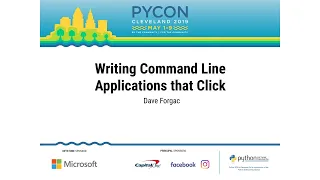 Dave Forgac - Writing Command Line Applications that Click