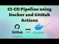 Real Time DevOps Project Build Publish Docker Image using GitHub Actions
