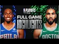 76ERS at CELTICS FULL GAME 1 HIGHLIGHTS April 19 2026