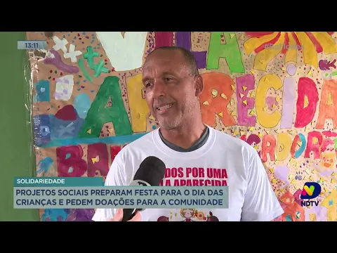 Projetos sociais preparam festa para o Dia das Crianças e pedem doações para a comunidade