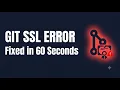 SSL Certificate Problem in Git - The 60-Second Diagnosis Fix