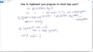 Java Program to Check Leap Year or not