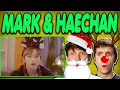 NCT Mark \u0026 Haechan - 'First Snow(EXO) +  Mistletoe (Justin Bieber)' Acoustic Cover REACTION!!