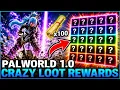 INSANE LOOT REWARDS FROM 100 TREASURE MAPS - Palworld 1 0 Treasure Map Farm Loot Rewards