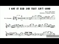 I got it bad and that ain't good/ Johnny Hodges 🎷 transcription