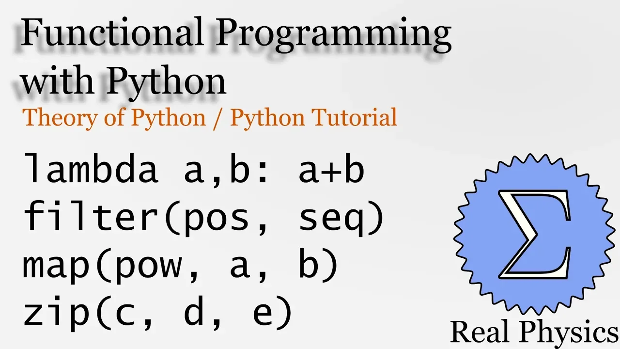 Functional Programming (Theory of Python) (Python Tutorial)