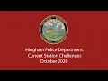 Current Station Challenges Hingham Police Department