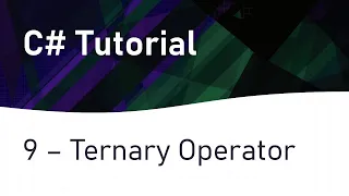 C Tutorial 9 Ternary Operator