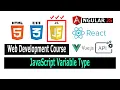 Web Development Tutorials JavaScript Bangla Tutorials 4 Variable type Numeric String Boolean