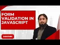 JavaScript Registration Form Validation Tutorial In Urdu