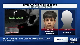 Teens suspected of car burglary caught by Lee County deputies