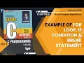 Let Us C Solutions C Programming Example of for loop if condition break statement