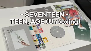 Download SEVENTEEN 2ND ALBUM - TEEN, AGE (Unboxing) MP3