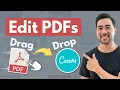 How To Edit PDF Files in Canva Free - Easy Drag and Drop