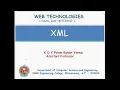XML Syntax Web Technolgies CSE SRKR R17