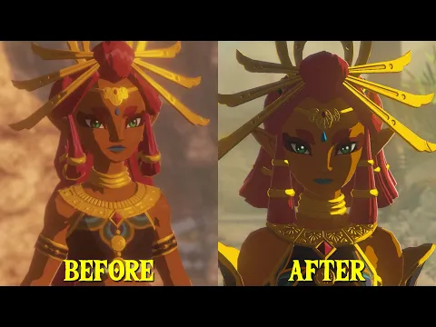 Download MP3 Riju Before & After  - The Legend Of Zelda Tears Of The Kingdom Vs Hyrule Warriors Age of Calamity
