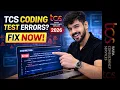 TCS NQT Coding Test Compiler Errors Solution Fix Code Errors in TCS NQT 2026
