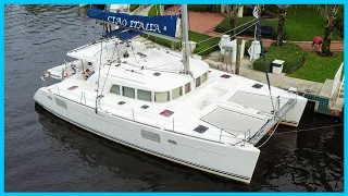 What’s Inside This 13 Year Old Ex-Charter Catamaran? [Full Tour] Learning the Lines