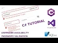 C With SQLite 2022 Part 2 Username and Password Validation