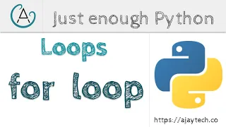 Python for loop Python range function Just enough Python