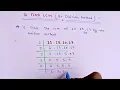 Find the LCM of 12 15 20 and 27 by the Division Method LCM METHOD CLASS 6