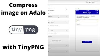Adalo Compress image using TinyPNG API custom action