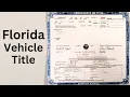 How to Transfer a Florida Vehicle Title
