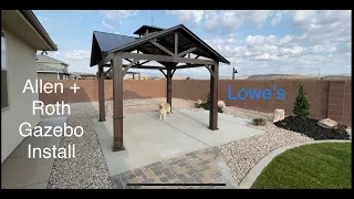 Allen and Roth Gazebo Install Step by Step Item 0875051 model Model number GF-18S11B2