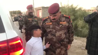 أبوذيات الطفل عبدالخالق الخليفاوي مع قائد شرطة ذي قار الفريق الركن سعد حربيه أبو وقاص 