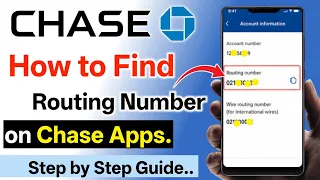 How To Find Routing Number On Chase App chase bank routing number