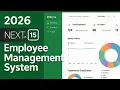 Employee Management System in ReactJS Nextjs CRUD Attendance Admin Dashboard with Source Code