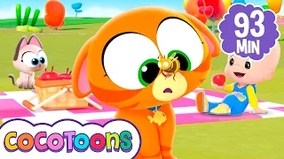 El gatito quiere ser una abejita 🐝🐾  y más canciones infantiles de Cleo y Cuquin | Cocotoons