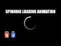 Spinning Gradient Loading Animation HTML CSS Tutorial