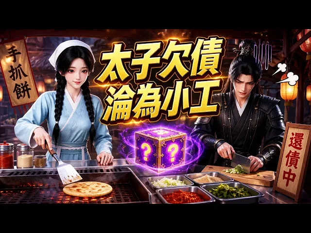 盲盒系統逼我擺攤，冷酷太子打工還債搖奶茶？手抓餅香瘋全京城