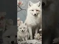 Create a Winter Sanctuary with Moody Wall Art - Snowy Forest White Fox Family