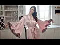 Long Pink Satin Robe 2023 - Mia Amore
