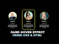 Modern Card Hover Effects with HTML CSS No JavaScript Needed