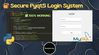 Create a Secure Login System with PyQt5 QtDesigner Python GUI Tutorial for Beginners