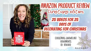 Countdown to Christmas continues - Decorating ideas Snowflake ornament