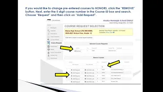 StudentVue Course Entry Instructions