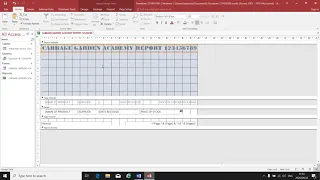 Office Data Processing L4 MS Access - Creating a Report