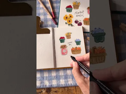 Farmers market doodles 🌻