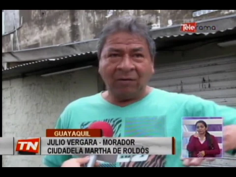 Sector de la Martha de Roldós afectado por las lluvias