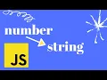 Convert number to string JavaScript