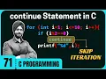 continue Statement in C
