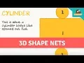 3D Shape Nets for Kids - 3D Shapes for kids