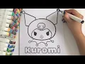 Coloring Cute Kuromi Relax and Enjoy the Art