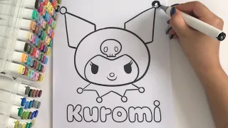 Coloring Cute Kuromi Relax and Enjoy the Art