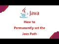 Tutorial 11 How to permanently set the java path Hindi LEARN2EARN LABS